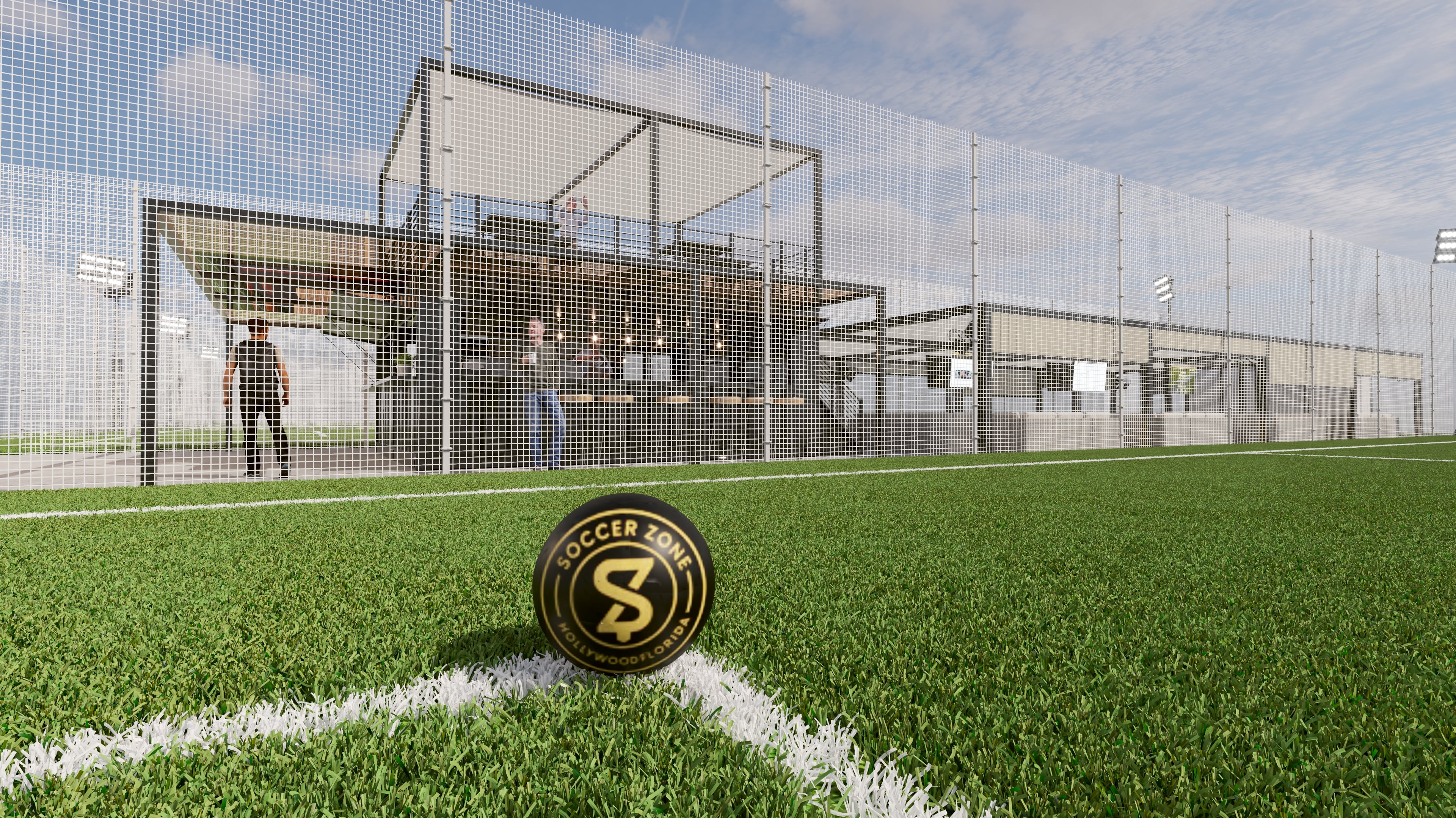 Soccer Zone Ball on Field